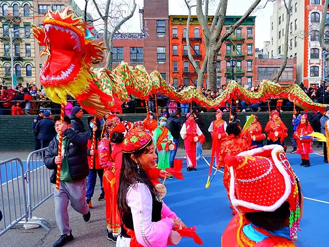 Nouvel An chinois à New York - Danse du Lion