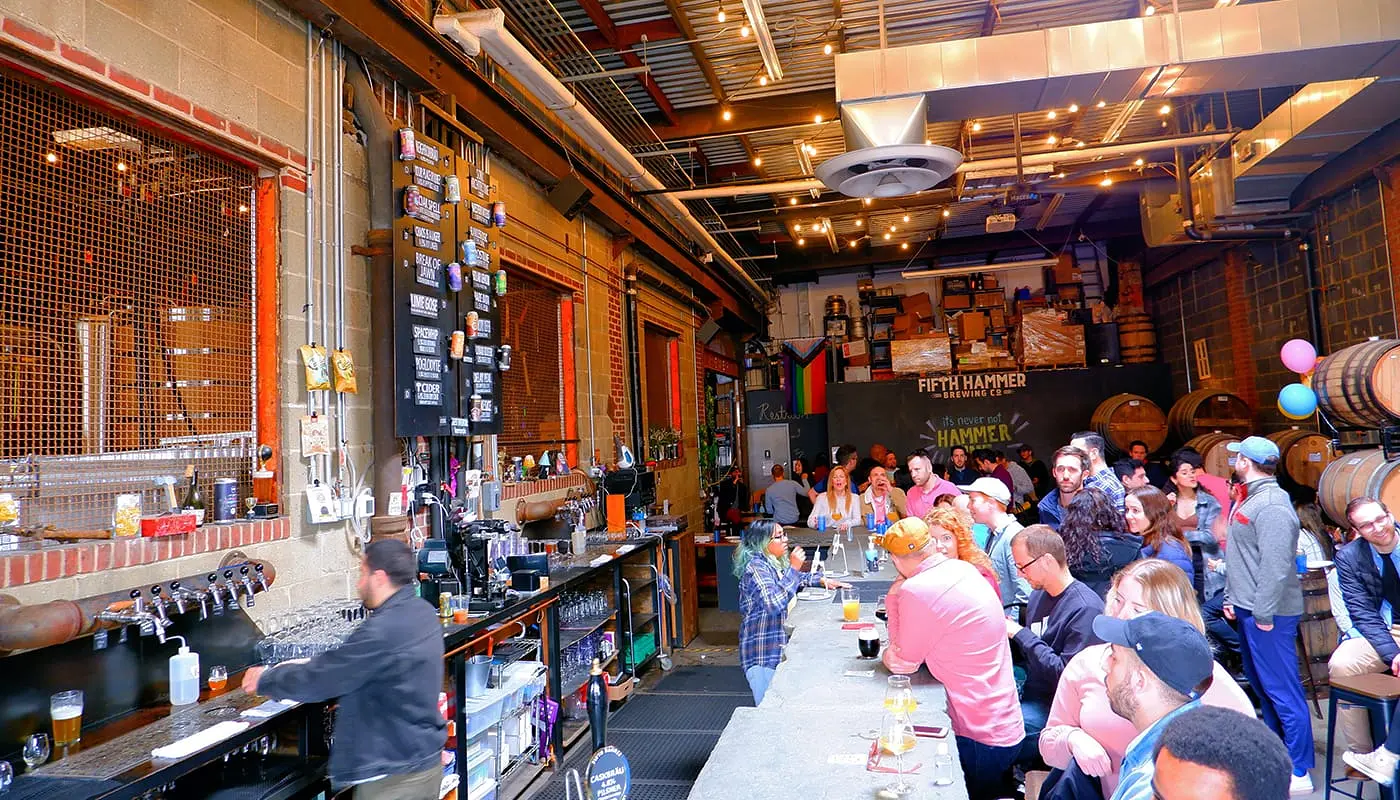 Les meilleures brasseries de New York - Intérieur Brooklyn Brewery - Fifth Hammer Brewing Company