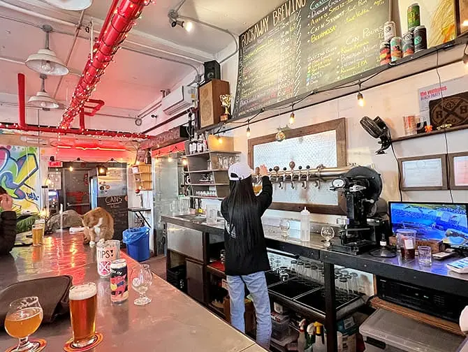 Les meilleures brasseries de New York - Intérieur Rockaway Brewing Company