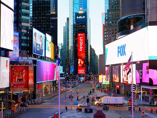 H&ocirc;tels &agrave; Times Square