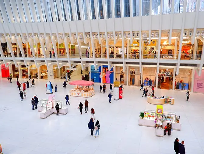 Oculus à New York -Westfield World Trade Center Mall