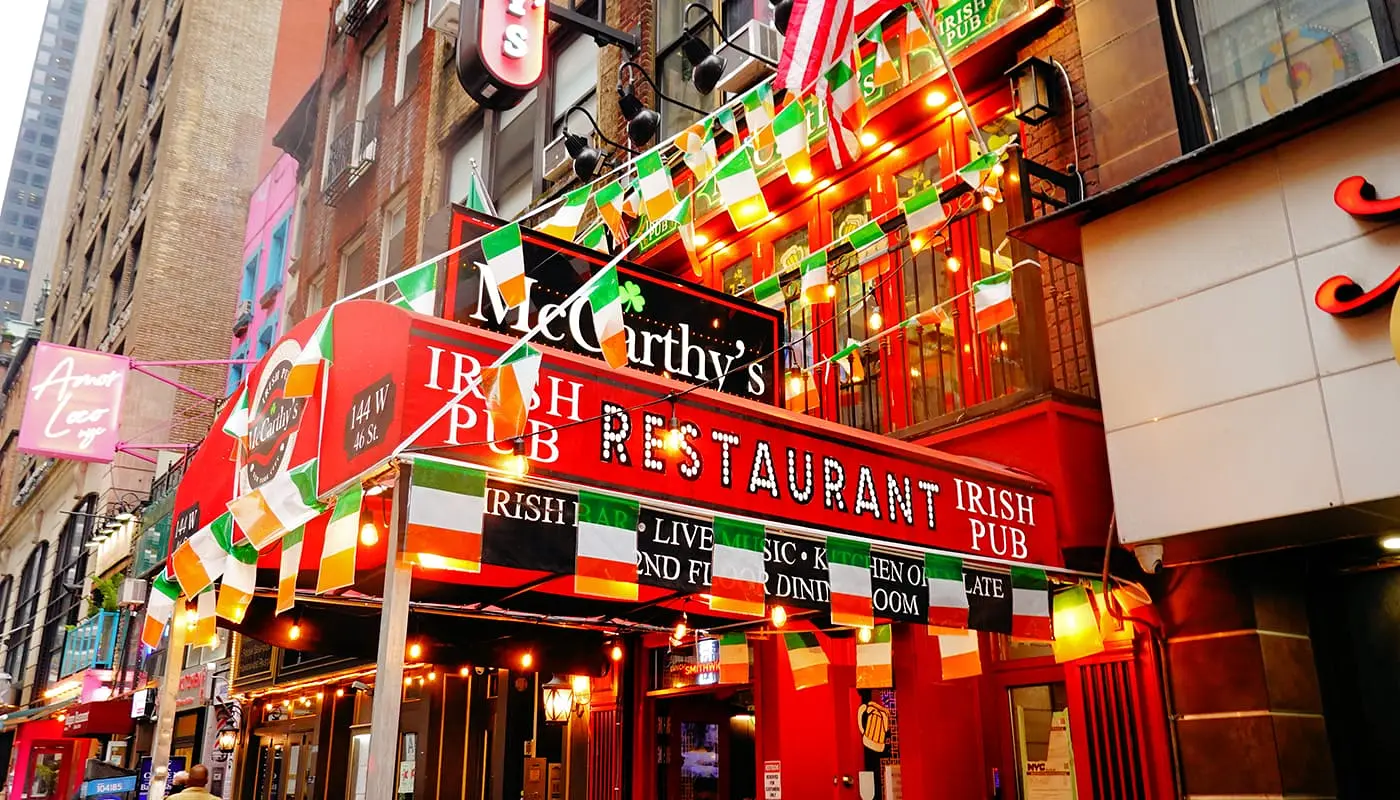 St. Patrick’s Day à New York - Bar irlandais