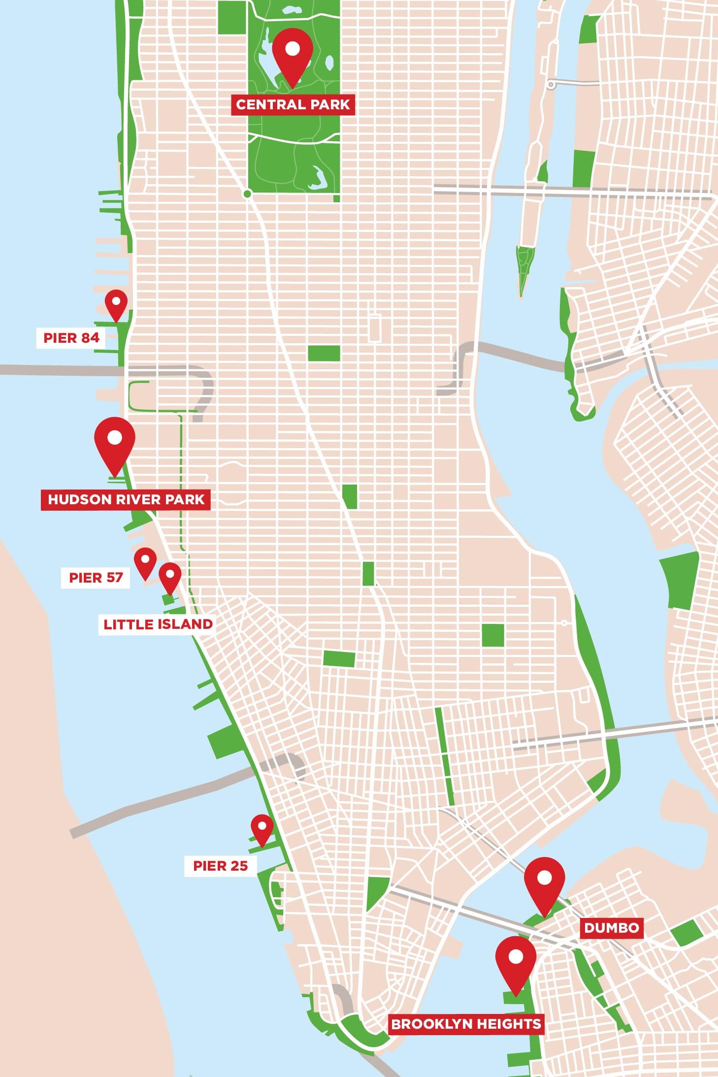 Louer un vélo à New York avec pique-nique - Endroits où faire un pique-nique