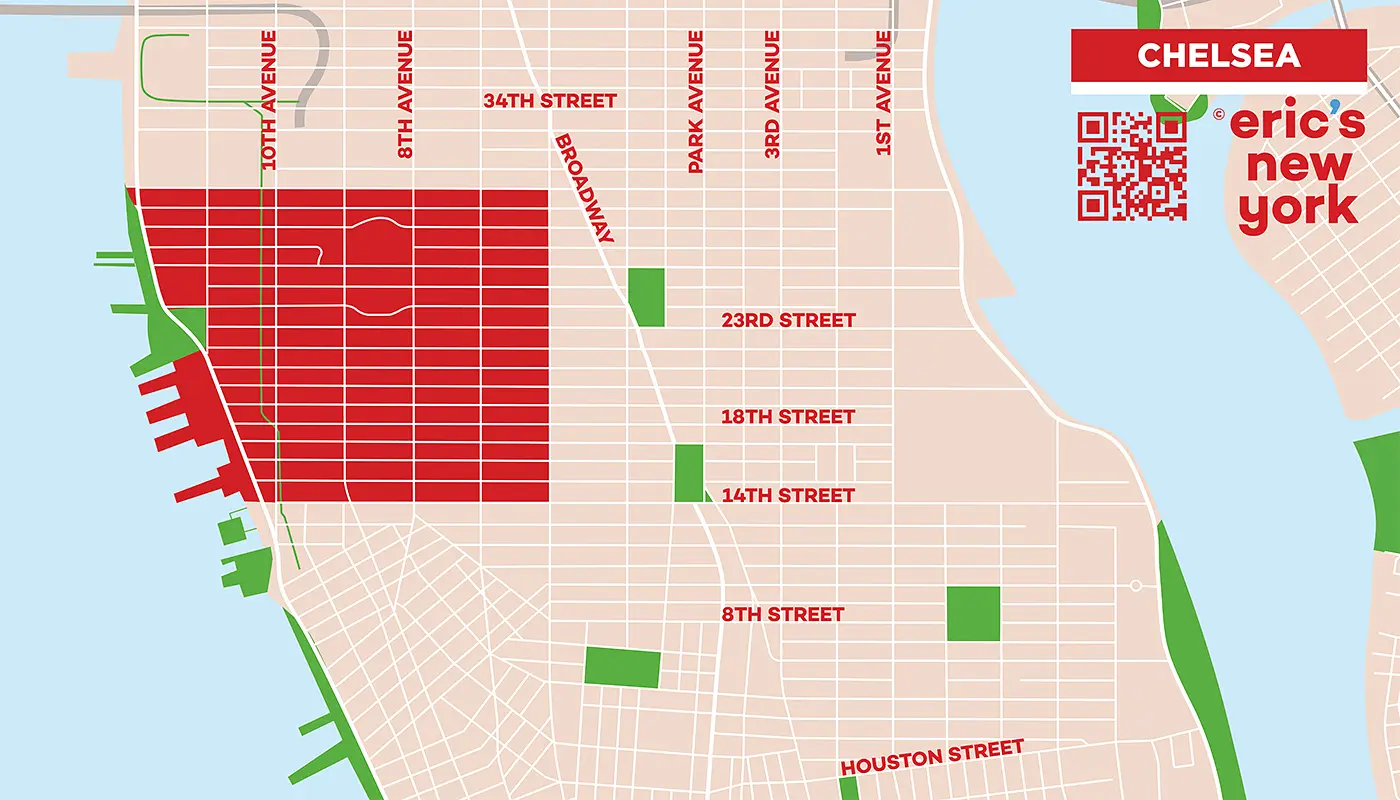 Chelsea à New York - Plan gratuit