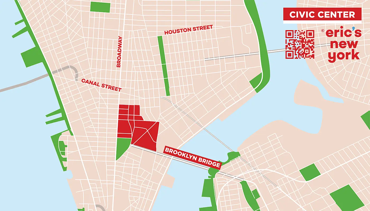 Civic Center à New York - Plan gratuit