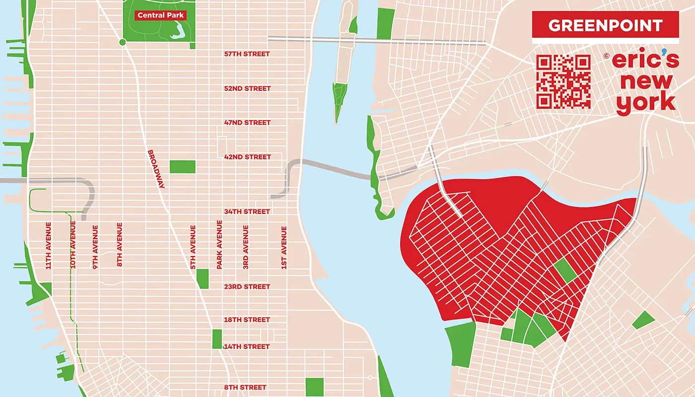 Greenpoint à New York - Plan gratuit
