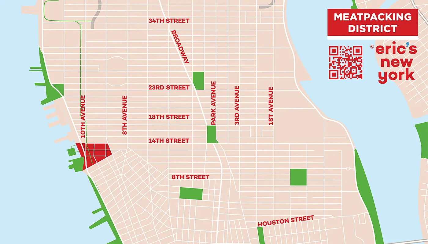 Meatpacking District à New York - Plan gratuit