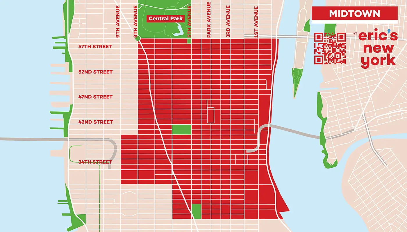 Midtown Manhattan à New York - Plan gratuit