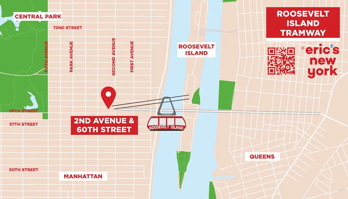 Roosevelt Island Tram à New York - Plan