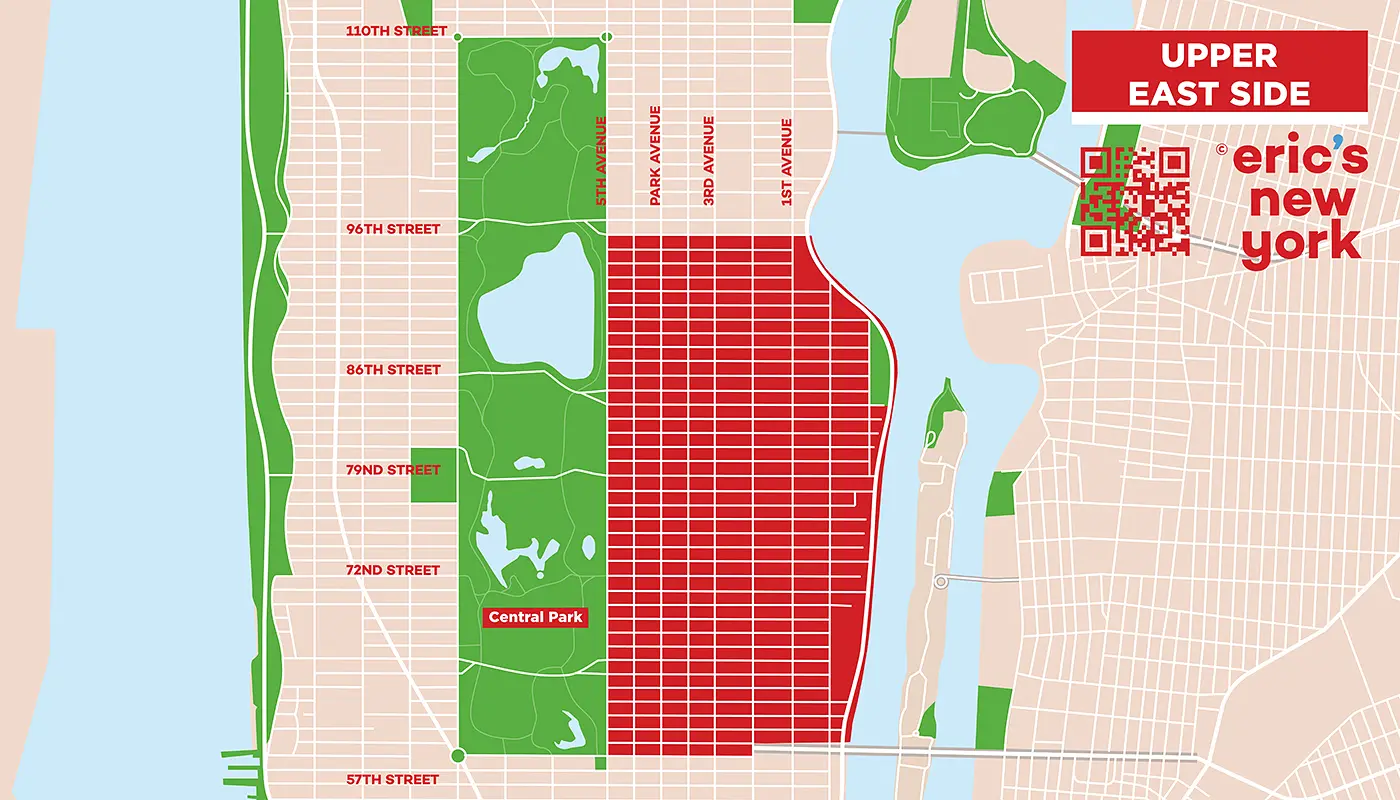 Upper East Side à New York - Plan gratuit