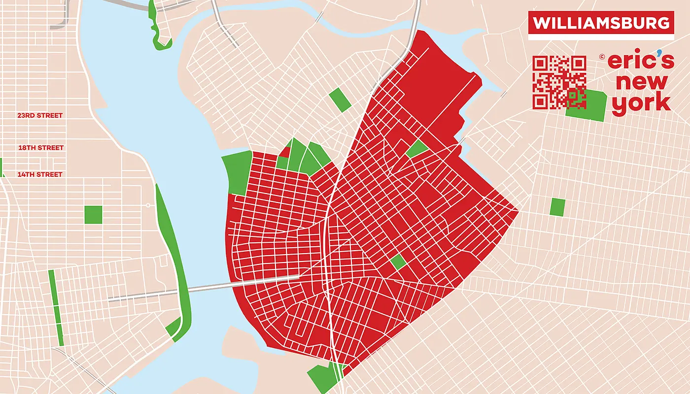 Williamsburg à New York - Plan gratuit