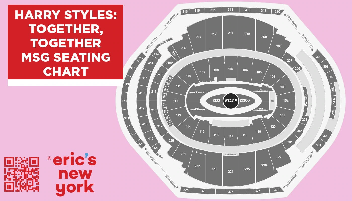 Billets de concert de Harry Styles à New York - plan de salle du Madison Square Garden