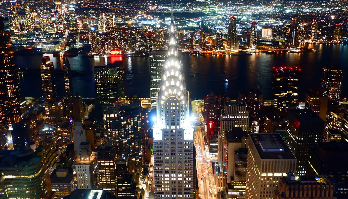 Chrysler Building à New York - De nuit