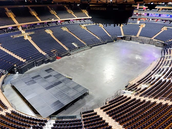 Visite du Madison Square Garden - Salle de sport et de concert