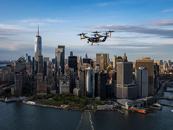 Joby Aviation Hélicoptère Taxi Électrique de JFK à Manhattan - Vol de 7 minutes de l'aéroport à la ville