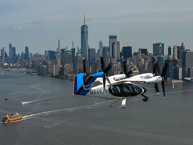 Joby Aviation Hélicoptère Taxi Électrique de JFK à Manhattan -