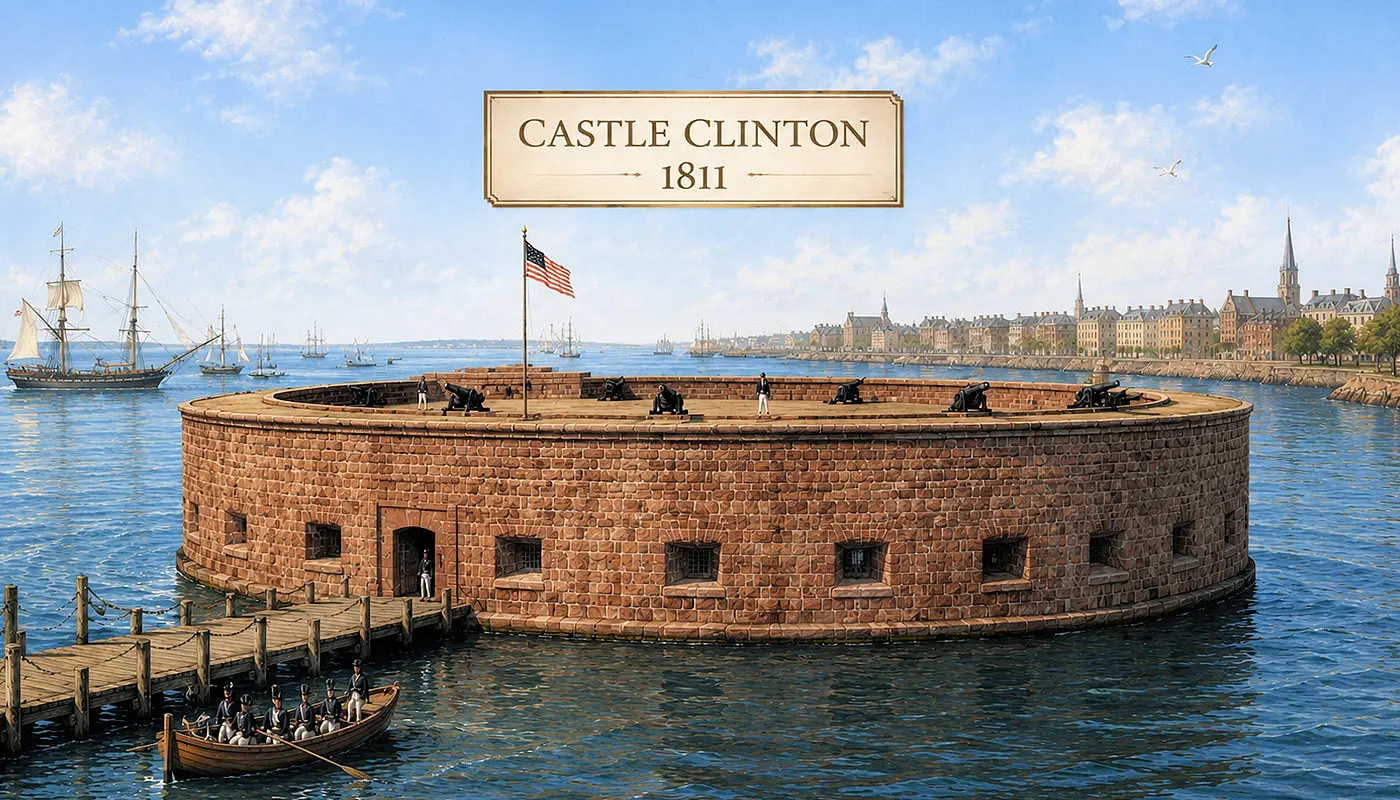 Castle Clinton à New York - Idée de ce à quoi ressemblait Castle Clinton