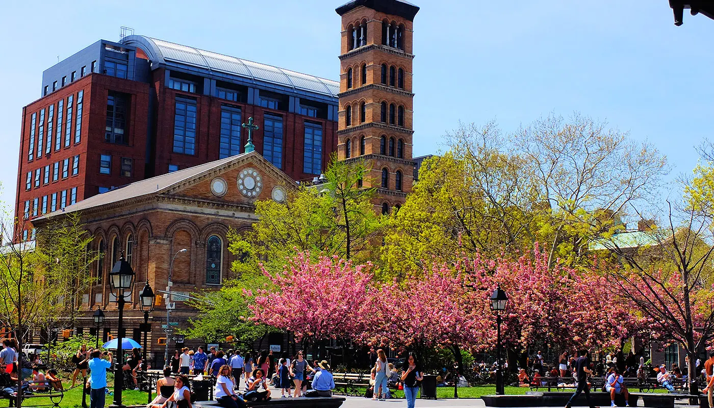 Washington Square Park à New York - Parc avec une riche histoire