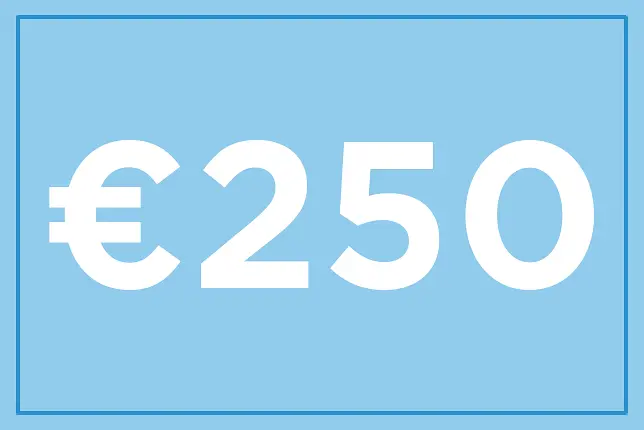 Bon d'achat de 250 € 