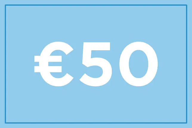 Bon d'achat de 50 € 