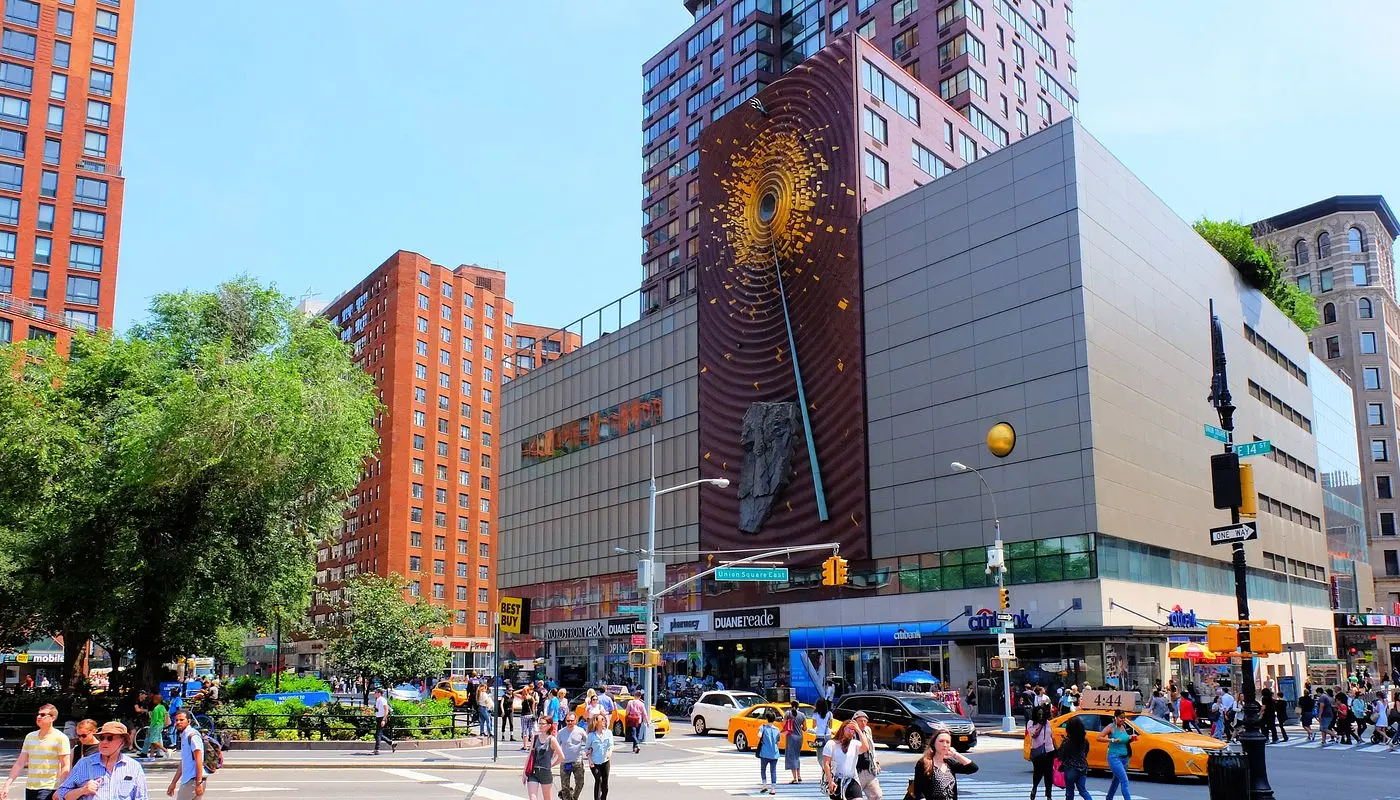 Union Square à New York - Place animée