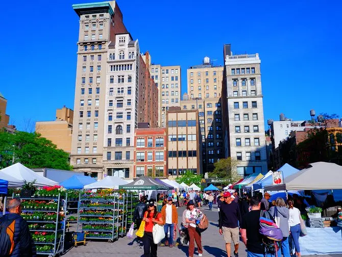 Union Square à New York - Shopping local