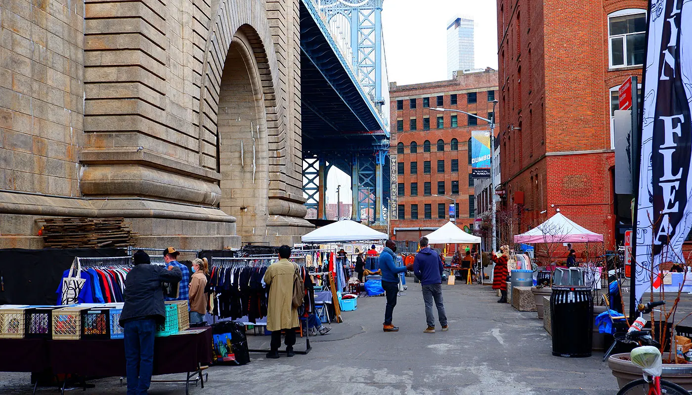 Itinéraire piéton DUMBO - Brooklyn Bridge à New York