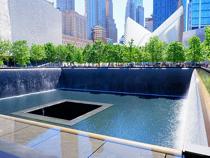Itinéraire piéton dans Downtown Manhattan à New York