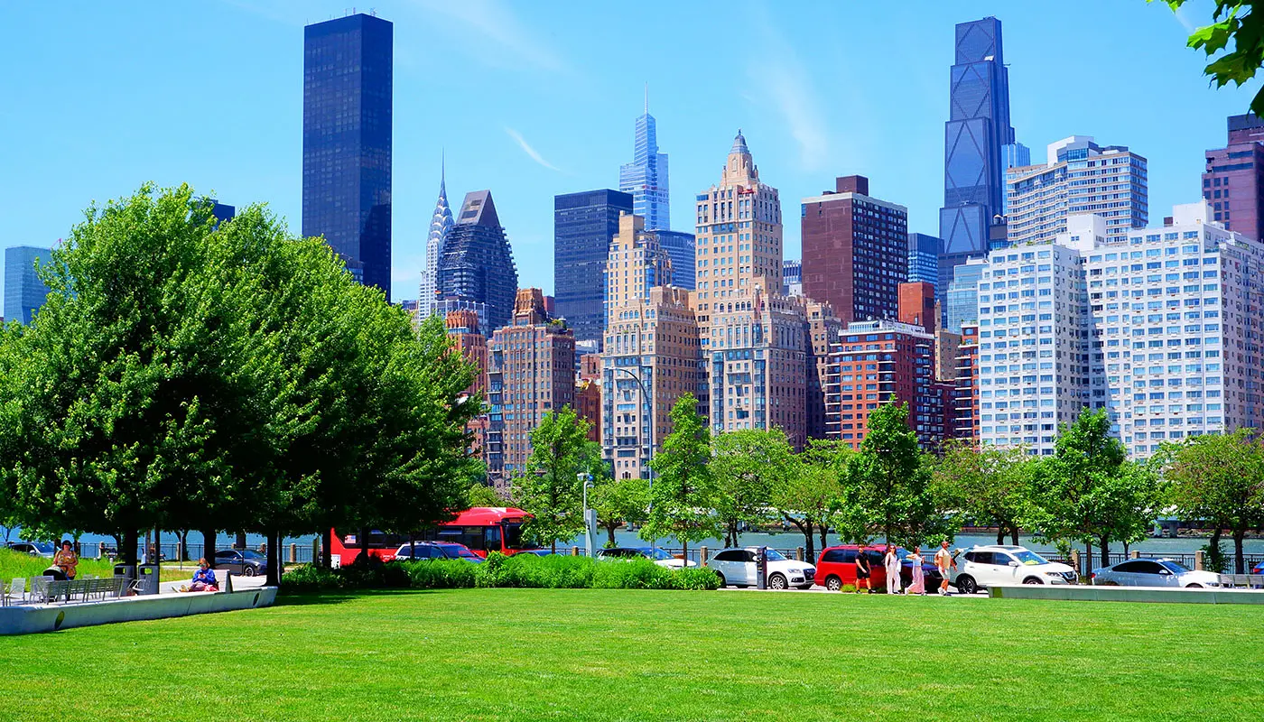 Itinéraire piéton à Roosevelt Island à New York - Explorez Roosevelt Island