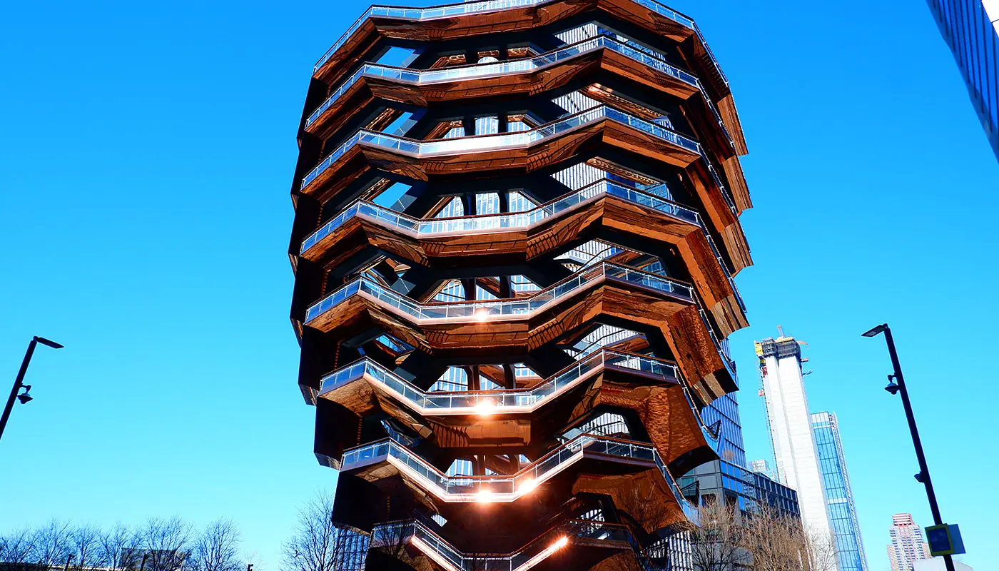 Itinéraire piéton High Line Park - Hudson Yards à New York - Aperçu du parcours à pied